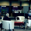 ArchEx attendees relaxed in the internet lounge sponsored by TAG and DES