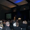 The keynote speaker addressed a full house on Thursday.