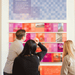 Visitors explore the interactive exhibition.