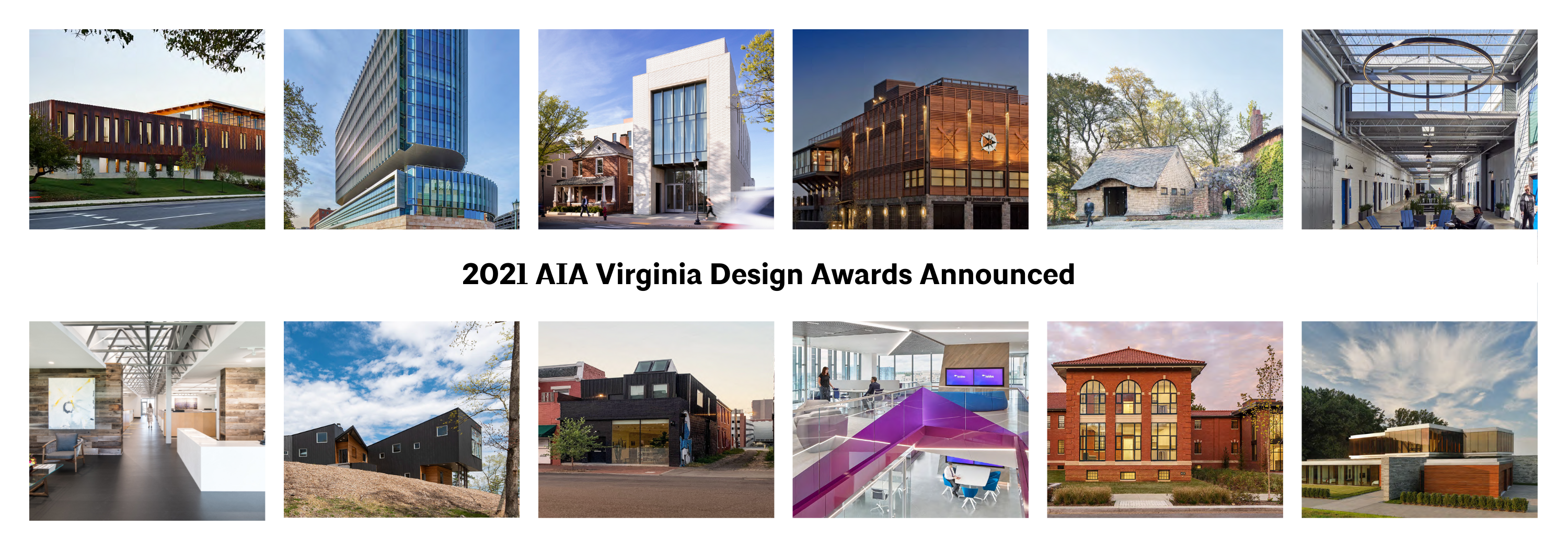 photo collage of 2021 design award winners