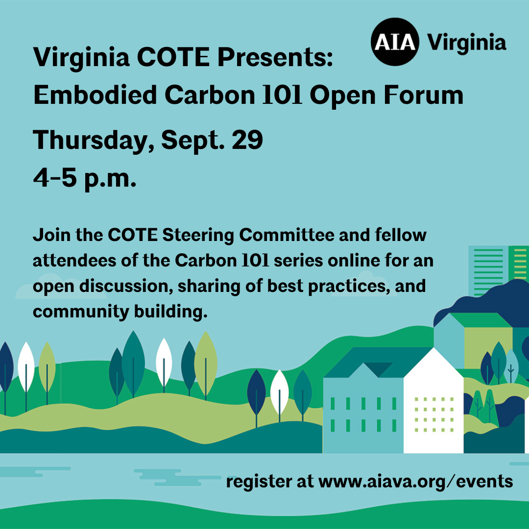 Embodied Carbon 101: Open Forum